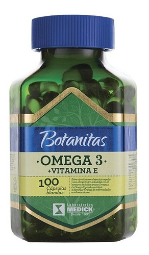 Omega 3 + Vitamina E 100 Cáp - Unidad a $560