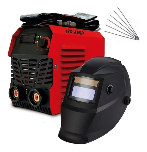  Soldadora Inverter Mma130a Hessen Pro + Careta Fotocromatic