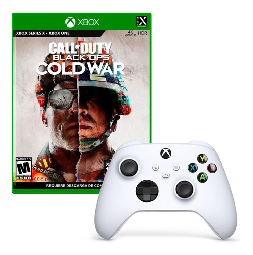 Mando De Xbox One Series X/s Blanco + Call Of Duty Black Ops
