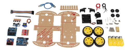 Chasis De Carro Kit Robot Compatible Para Arduino, 4wd