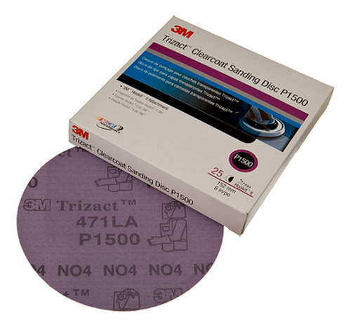 3m Trizact - Disco De Lija Para Abrigo  02095  P1500 Hookit 