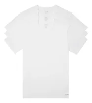 Comprar Set Camisetas Calvin Klein V Slim Fit 3 Pack Blanco Original