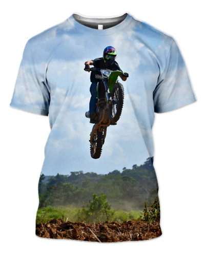 Motocross Printed Casual Fashion T Shirt