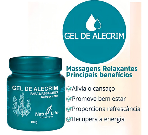 Gel De Alecrim Natulife (kit Com 10 Unidades)