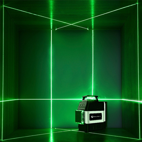 Nível Laser Verde 12 Linhas Com Controle + Bolsa