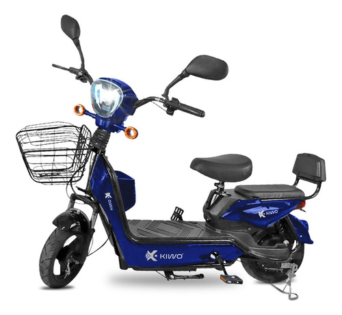 Bicicleta Eléctrica Kiwo Jy-001, Color Azul Marino