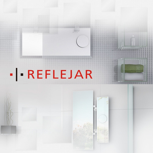 Espejo Reflejar Finger Baño Marco Madera Rectangular 59x39