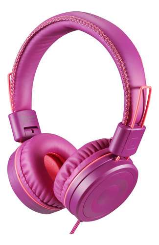 Auriculares Powmee M1, Plegable/conector De 3,5 Mm/morado