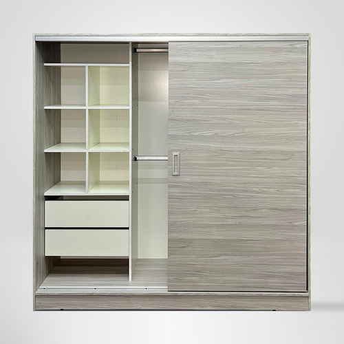 Placard Puertas Corredizas 180x56x180 Cm Cuerpo Jacarandá