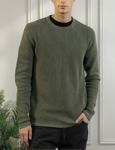 Sweater Panal Washed Anders Airborn Hombre