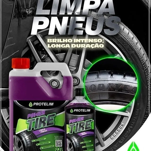 Imagem 2 de 5 de Power Tire 500ml - Pneu Pretinho Durável Protelim