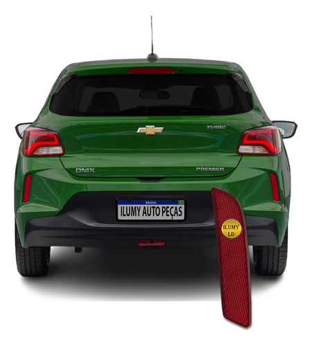 Refletor Parachoque Traseiro Onix Hatch 2025 2024 2023 2022