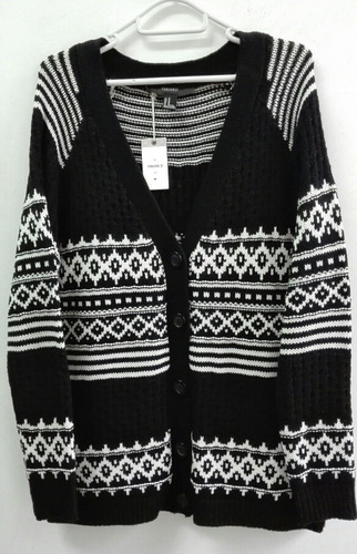 Saco Cardigan Forever 21 En Lana Talle L Nuevo