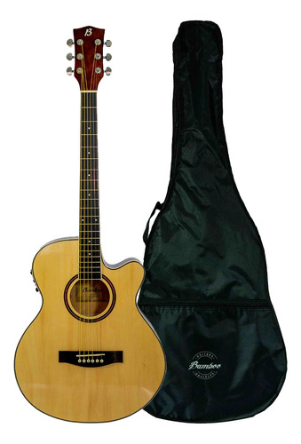 Guitarra Electroacustica Bamboo Ga-40-nat-q-ar 40 Pulgadas