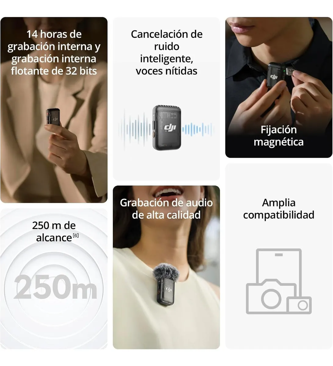 Primera imagen para búsqueda de microfono dji