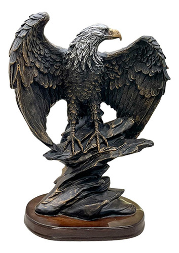 Estatua De Águila, Adorno De Escritorio De Resina, Regalo