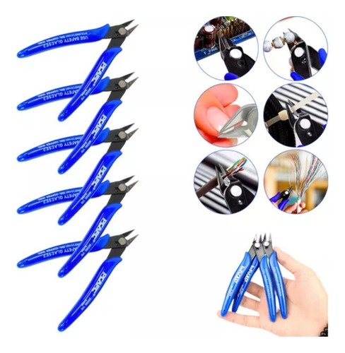 A Kit 5 Alicates Corte Rente Diagonal De Precisão