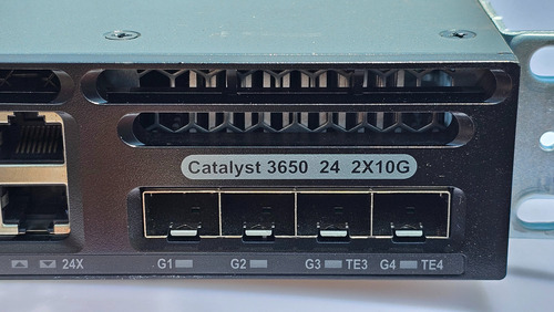 Switch Cisco Ws-c3650-24td-e Gigabit Gibics A 10g Capa 3 (Usado)