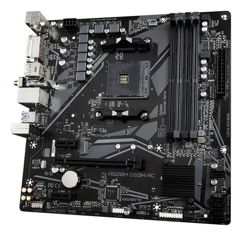 Tarjeta Madre Gigabyte Microatx A520m Ds3h Ac Am4 128gb Ddr4