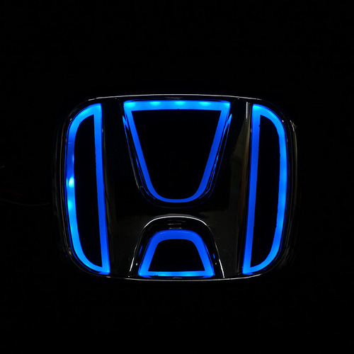 Emblema Led Aplicado A Honda 9.8x8cm,disponible En 3 Colores