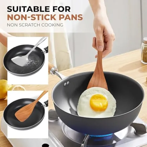 Juego De Utensilios De Cocina De Madera De 9