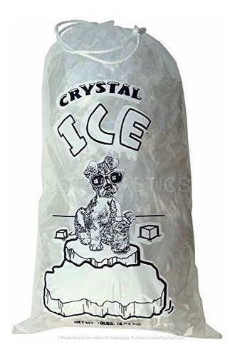 Bolsa Hielo Cordon Comercial Resistente Fba10 Lb Pack 500