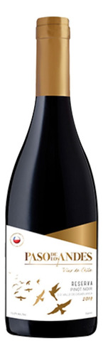 Vinho Chileno Pinot Noir Reserva Paso De Los Andes 750ml