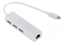 Comprar Adaptador Ethernet Tipo C Lan + 3 Puertos Usb Windows Mac