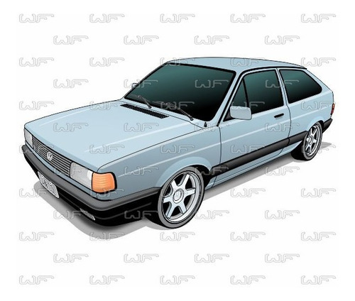 photo Gol Quadrado Vetor kit artes 6 vetores vw gol camisetas sublimacao serigrafia