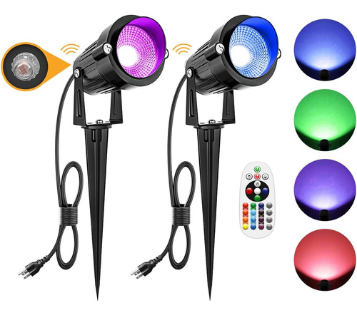 Focos Led Rgb Exteriores Focos De Colores Que Cambian D...