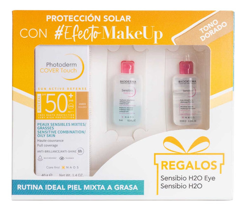 Kit Cover Touch Dorado Bioderma 40 Ml