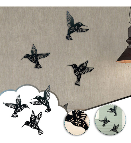 Colgante De Colibrí Hueco De Metal Para Decoración De Colibr