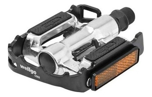 Pedal Clip Plataforma Wellgo C002 + Tacos Mtb 9/16