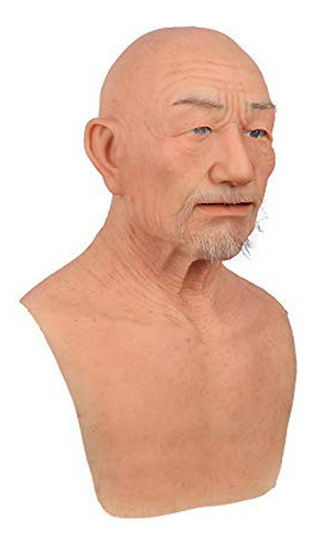 Mypersian Realistic Silicone Mask Handmade Old Man For Cross