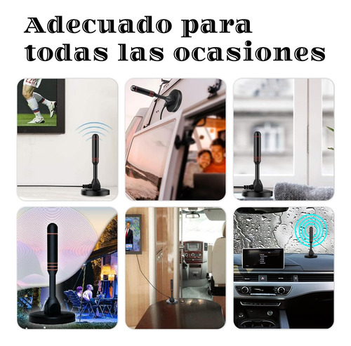 Antena De Tv Digital, 4k 1080p Interiores Canales Gratuitos