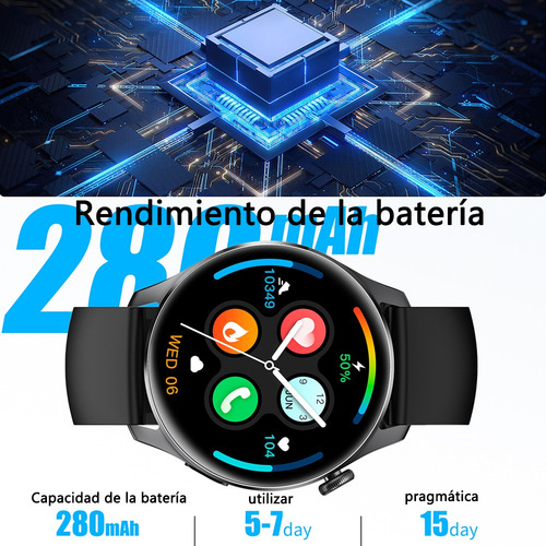 Reloj Inteligente Hombre Bluetooth Llamada Smartwatch