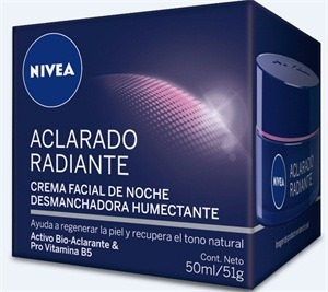 Crema Facial De Noche Nivea Aclaradora Humectante 50 Ml