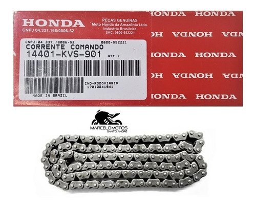 Corrente Comando Original Honda Titan 150 14401-kvs-901