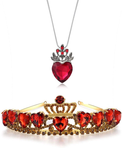 Evie Red Heart Tiara Y Collar Descendientes Red Heart C...