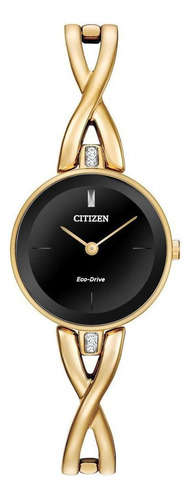 Reloj Citizen Eco-drive Dama Dorado Cryst Ex1422-54e - S022