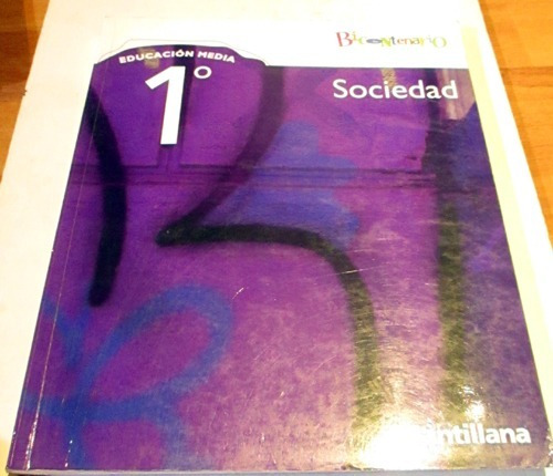 Libro Sociedad 1 Medio Santillana