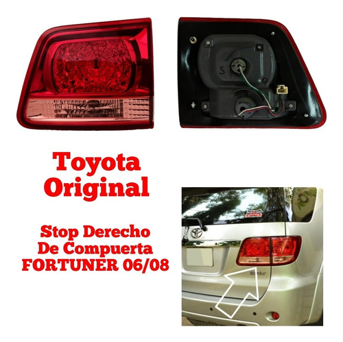 Stop Derecho Maleta Fortuner 2006 2007 2008 Original