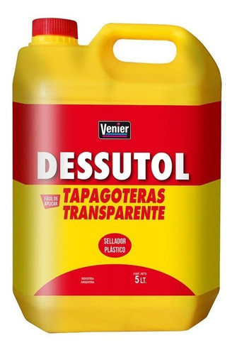 Sellador Tapagoteras Transparente 5lts. Venier