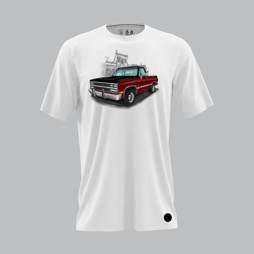 Playera Camioneta Cheyenne 89 Vino-negro