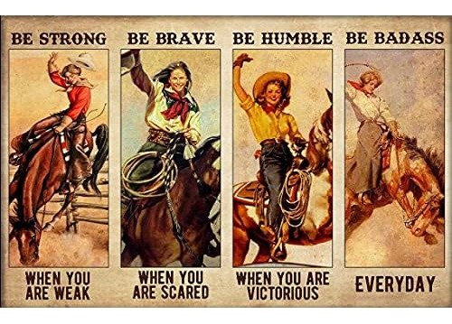 Cartel Vintage  Cowgirl Rodeo Be Badass Everyday , Chic...