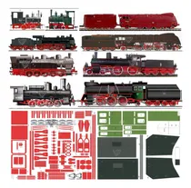 Comprar Pack Locomotoras A Vapor (1) V\u002Fescalas Papercraft (x Mail)