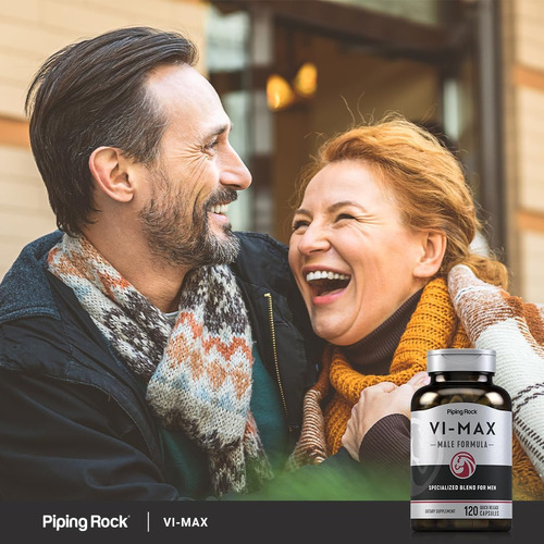 Suplemento dietario Piping Rock Vi-Max Male Formula frasco com 120 capsulas sem sabor