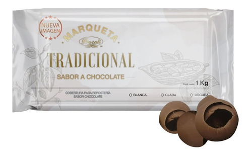 Marqueta De Chocolate Claro Procali Tradicional 1 Kg.