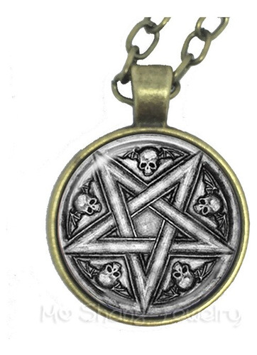 Collar De Pentagrama De Baphomet Satánico, Joyería6