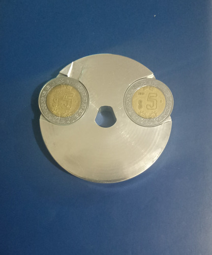 Disco Portamoneda De 5+5 Pesos Para Monedero Beaver